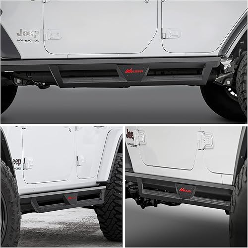 Miniatura 8 de Nilight Estribos para Wrangler JL Unlimited 2018, 2019, 2020, 2021, 2022, 2023, 2024, Wrangler JL Unlimited de 4 puertas, con textura de doble