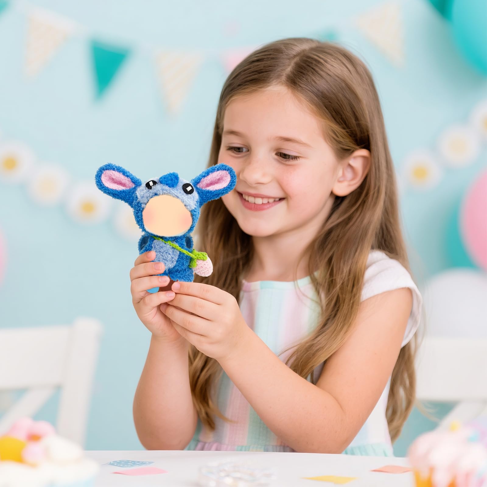 4 pezzi Set di vesti da 20cm per bambole in cotone, Outf carino per bambole in peluche (Cappello + Sottoveste + Vesto + Gonna), Adatto per il rorno a scuola, laurea, festa