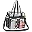 Oraben Clear Bag for Stadium Events 12x6x12 Gym Totes Clear Tote Bag for Women Transparent Lunch Bag for Work Sports Concert