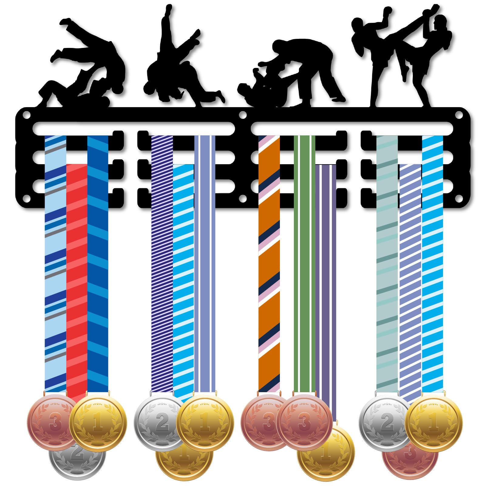 CREATCABIN Soporte para Medallas de Atletismo, Soporte para Exhibición de Medallas, Marco de Pared, Atletismo, Corredores, s Deportivas, Cintas, Soporte para Colgar, Ganchos Pequeños para Correr En la — view 12