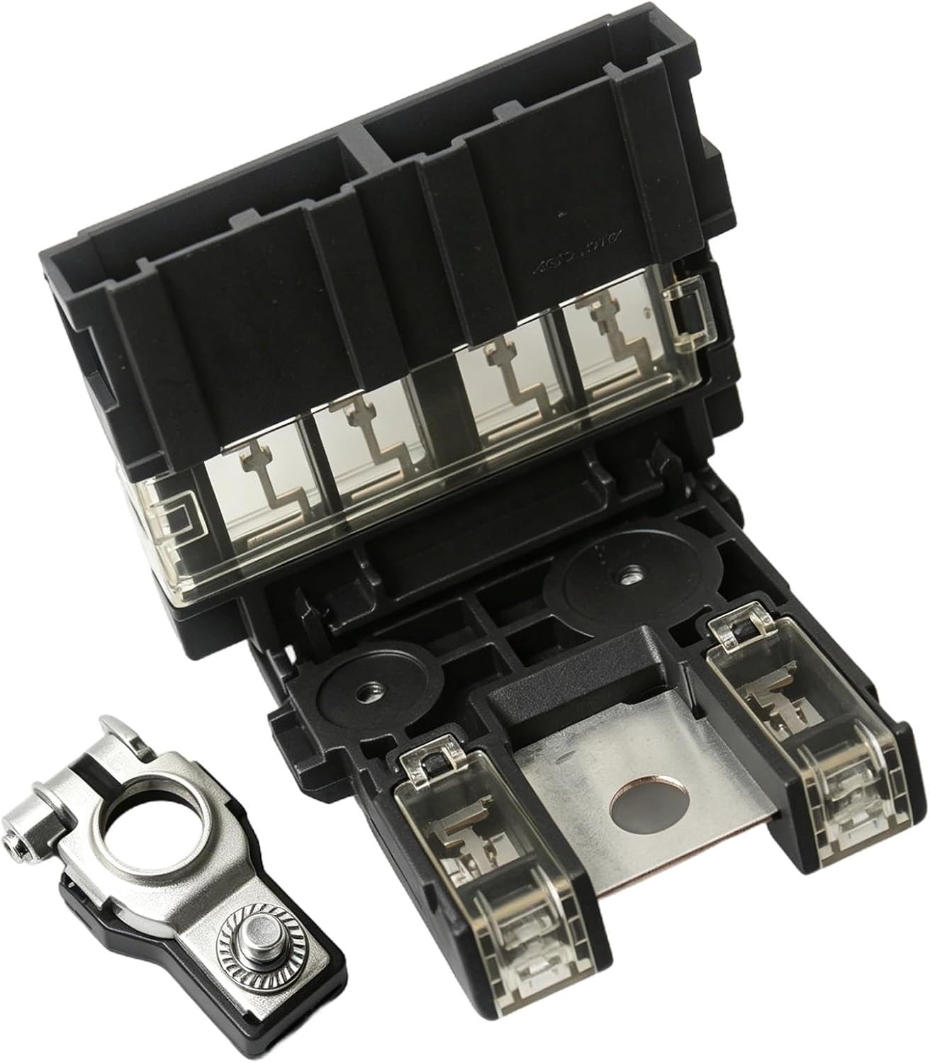 Battery Fuse and Positive Terminal Fit for Nissan Armada Frontier Pathfinder Xterra Infiniti QX56 QX80 2005-2024, Fusible Link Holder Replace 24380-89914 243407F000 2438089914