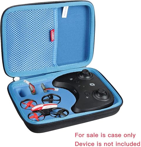 Miniatura 8 de Hermitshell Funda de viaje rígida para Holy Stone Mini Drone RC Nano Quadcopter para interiores pequeño helicóptero (no incluye el dron) (negro +