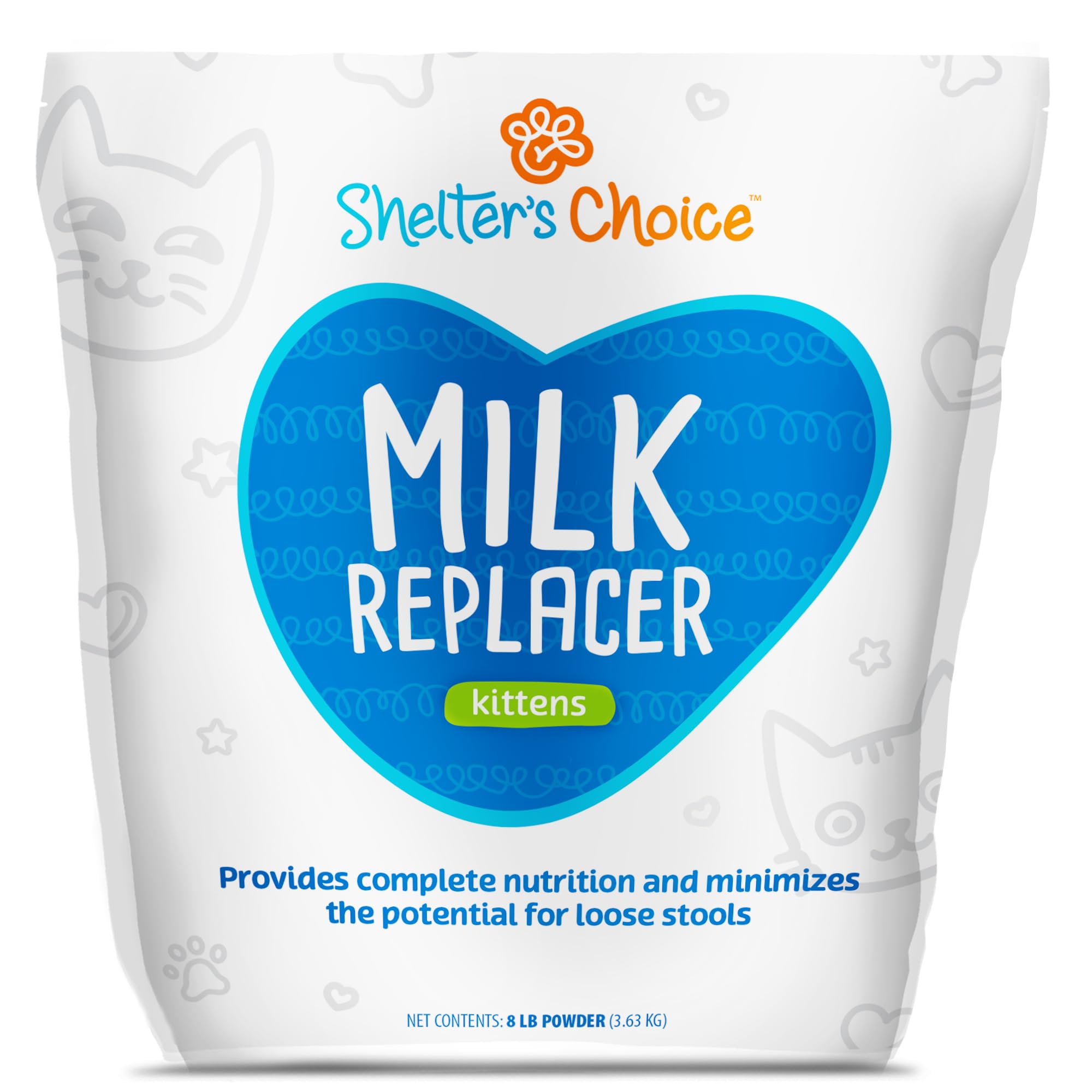 Revival Animal Health Shelter’s Choice Kitten Milk Replacer Powder, Complete and Balanced Milk Formula for Kittens and Adult Cats, Supports Healthy