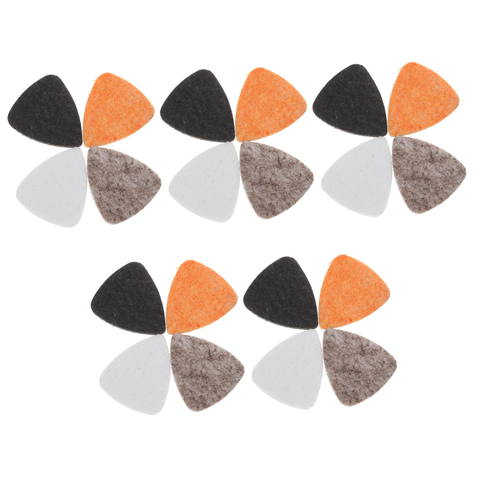 VICASKY 80piezas Púas De Ukelele Multicolores De Fieltro Para Guitarra Púas Pulgar Para Guitarristas Accesorios Musicales Prácticos y Ligeros Para Músicos