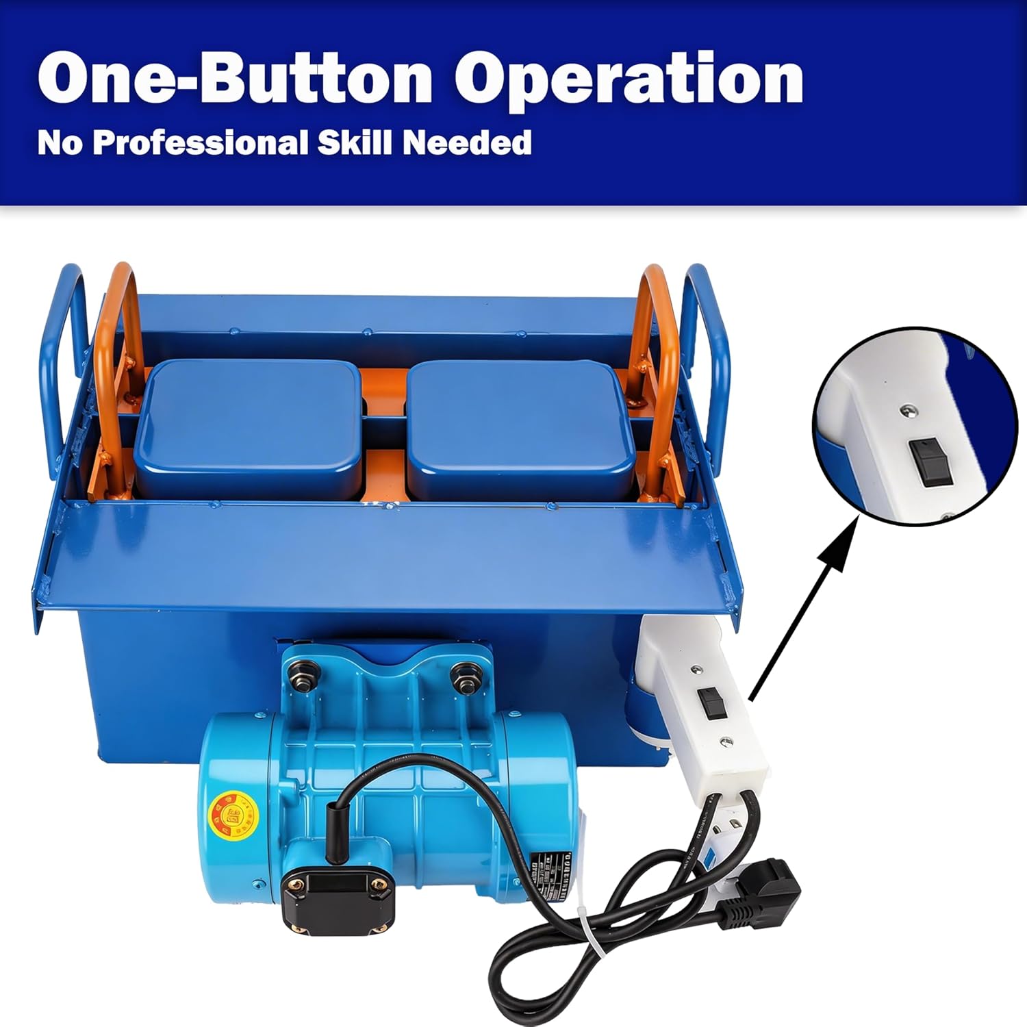 Brick Making Machine,110V Manual Hollow Soil Block Brick Forming Machine H1 Brick Molds for Concrete