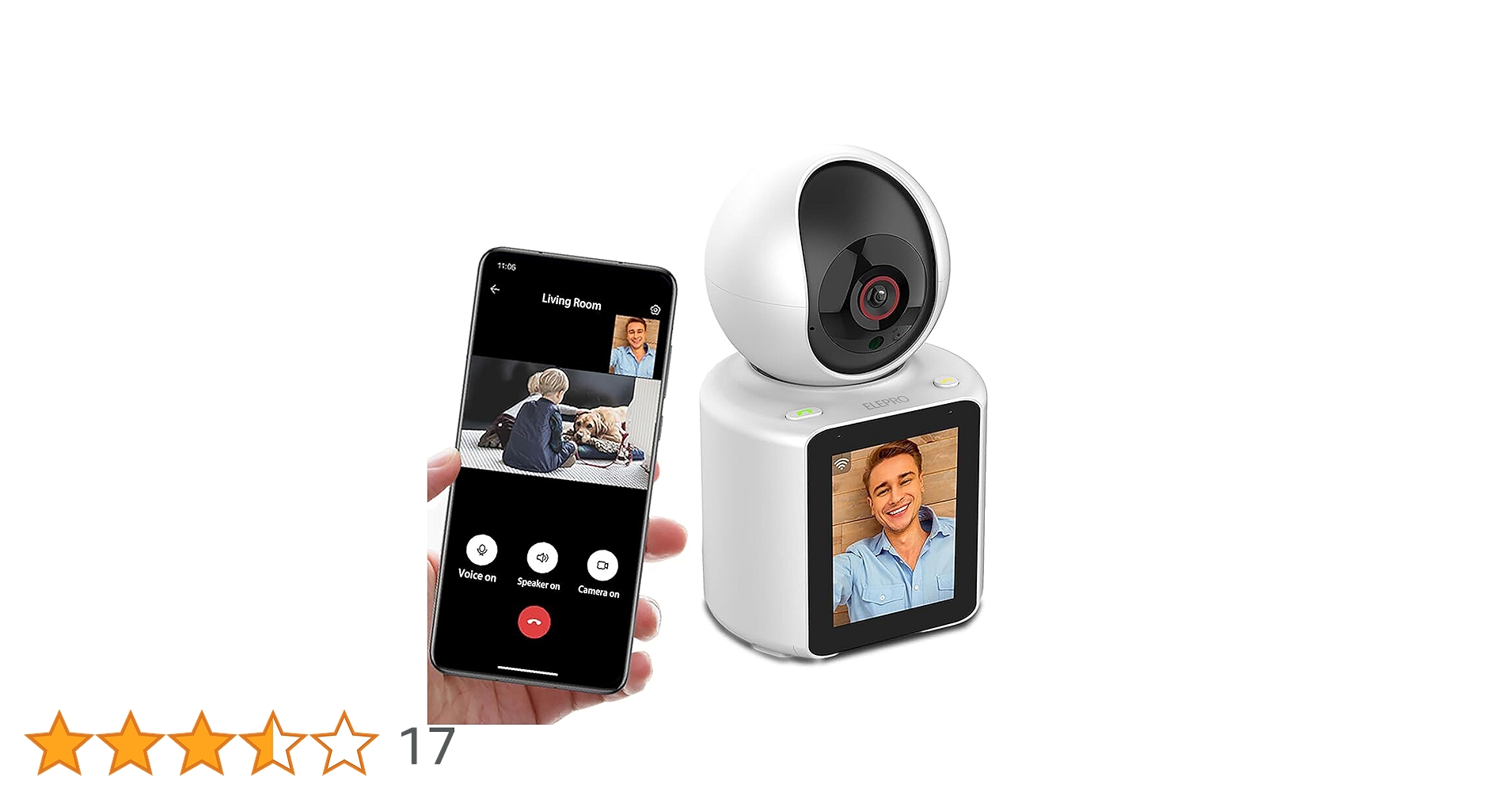 Amazon.co.jp: ELEPRO【双方向ビデオ通話】 見守りカメラ スマホ対応