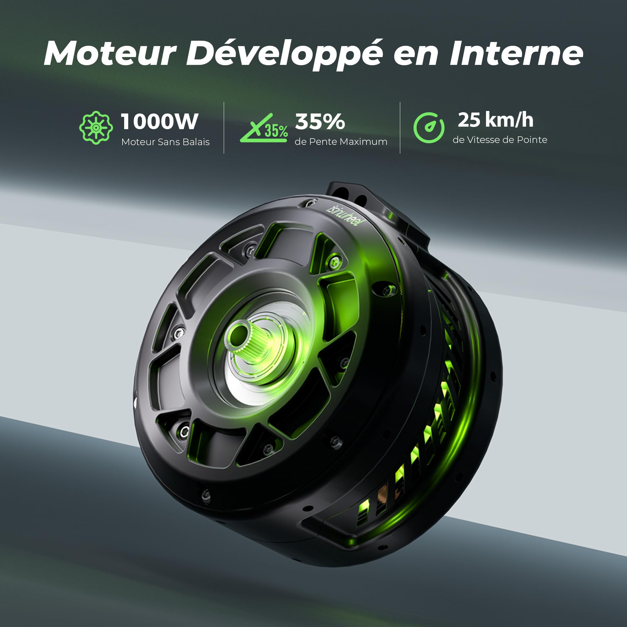 isinwheel S10MAX Trottinette Électrique Adulte 1000W,Batterie 54.6V 15Ah,Autonomie 60KM,Pneus Tout Terrain 10",Double Bras Oscillant,APP Connectée,Écran LED,Pliable avec Sac de Transport