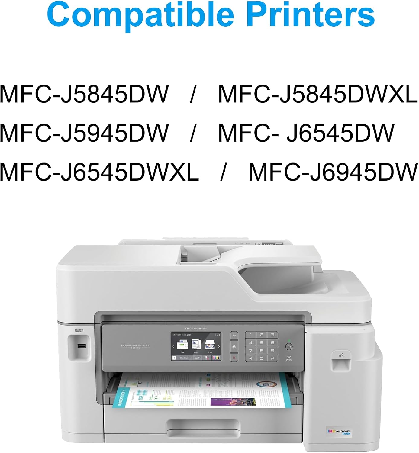 LC3037XXL Ink Cartridges Super High Yield Replacement for Brother LC3037 LC3037XXL Work for MFC-J6545DW MFC-J6945DW MFC-J5845DW MFC-J5945DW MFC-J5845DWXL MFC-J6545DWXL Printer (4 Pack,1BK/1C/1M/1Y)
