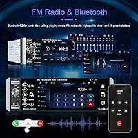 Vista 3 de Single Din Car Stereo Compatible Single Din Carplay Android Auto, 5.1 Inch METEESER Bluetooth Car Stereo with Backup Camera, 1 Din Touchscreen Radio