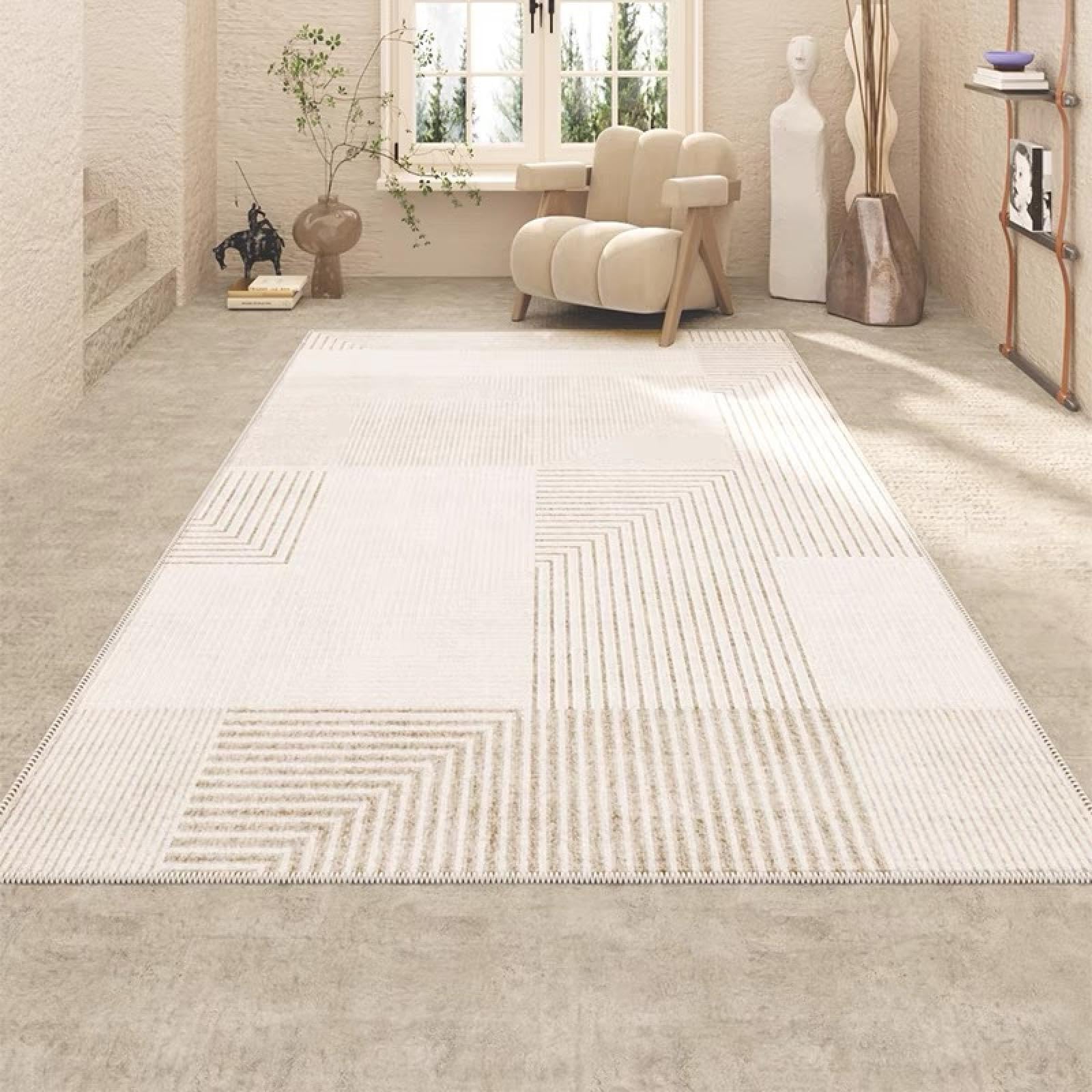 Tapis de salon moderne géométrique 140x200 cm tapis de chambre sobre