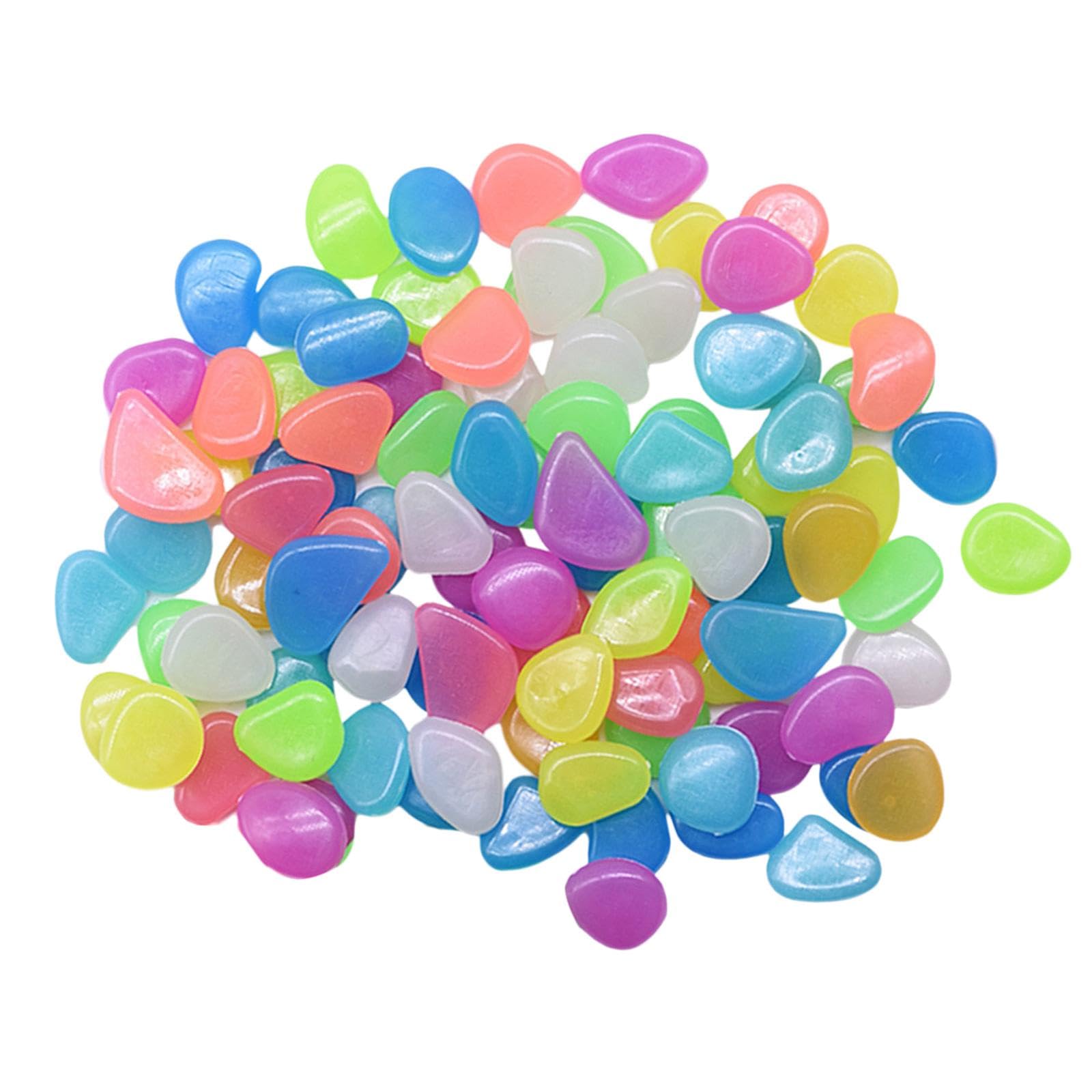 BNF® Luminous Pebbles Glow Stones Rocks for Walkways Decor Mixed Color 100Pcs|Home & Garden | Yard, Garden & Outdoor Living |Decorative Stepping Stones|One Set Glow in The Dark Garden Pebbles-image-18