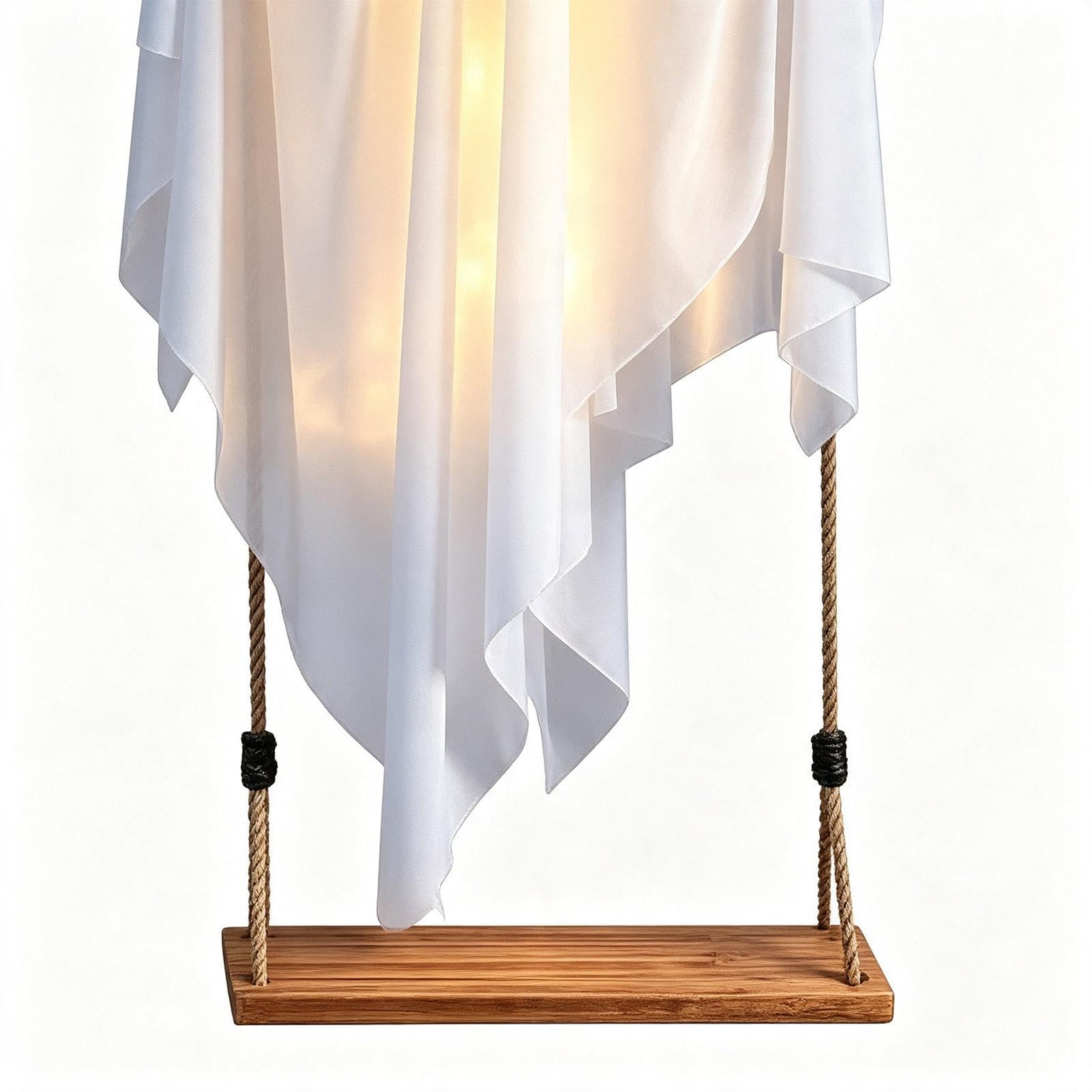 Decoración De Halloween Fantasma Oscilante con Luz, De Halloween Grande Y