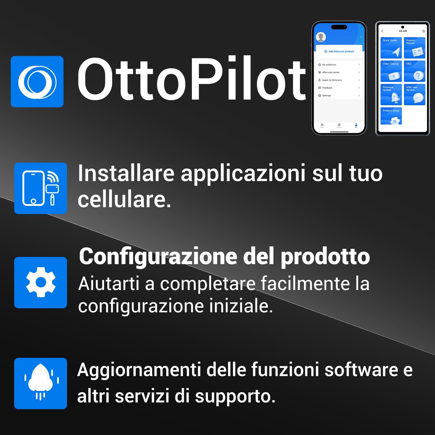 Ottocast Wireless-CarPlay-Adapter-Adattatore U2AIR Pro Wired to Wireless CarPlay Dongle Senza Filo Plug Play per iPhone e Auto con Funzione CarPlay Cablata in Fabbrica(Anno Di Produzione: 2016-2024)