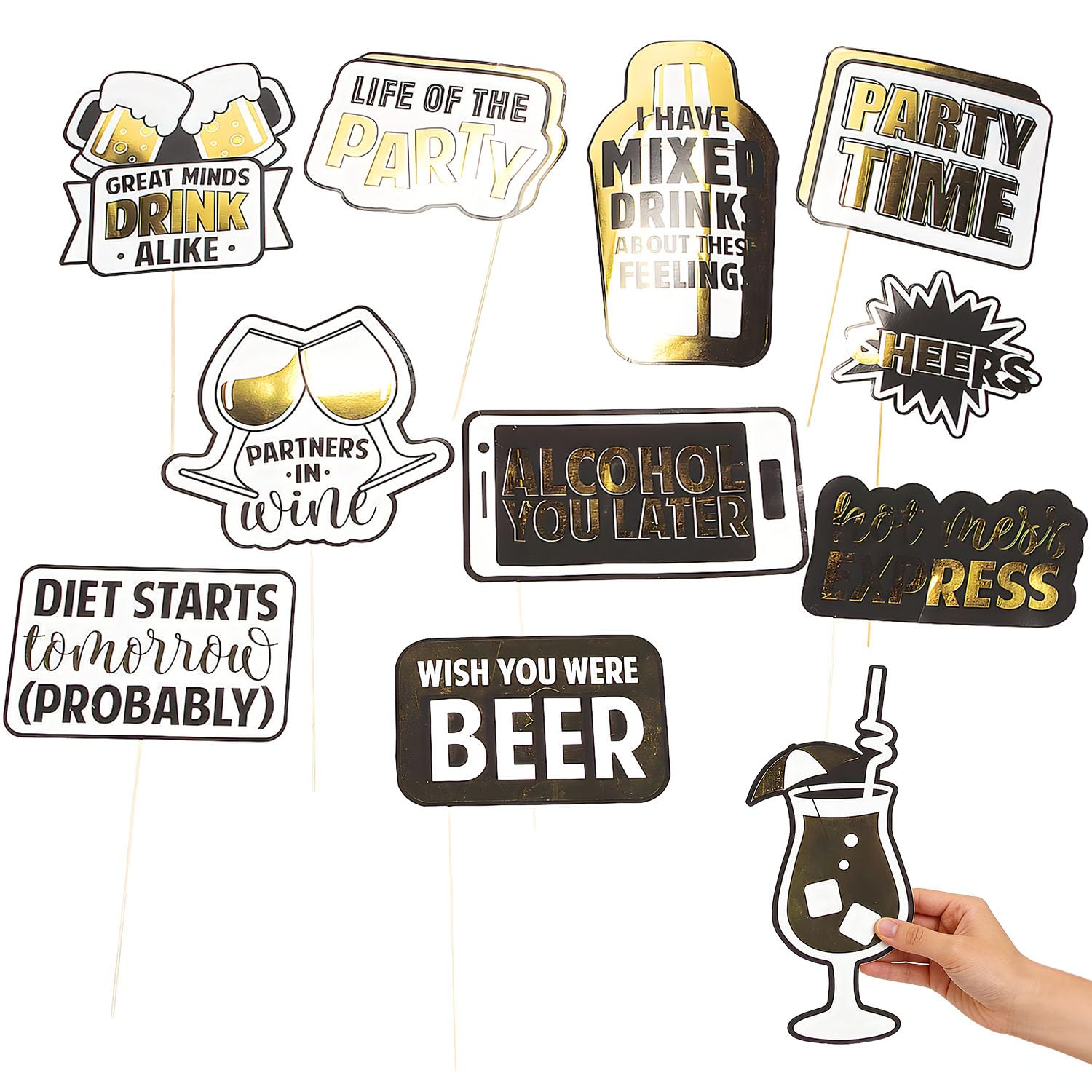 Cartello Divertente Daydrinking 30x20 Cm In Plastica | Decorazione Per Feste Di Compleanno, Addio Al Nubilato E Photo Booth
