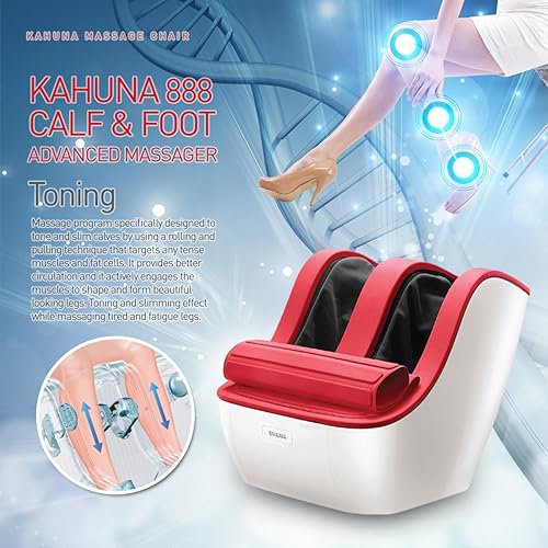 Miniatura 3 de Kahuna 3D Slim Beauty Calf & Shiatsu - Masajeador de pies para damas, 888 amarillo verde (amarillo verde)