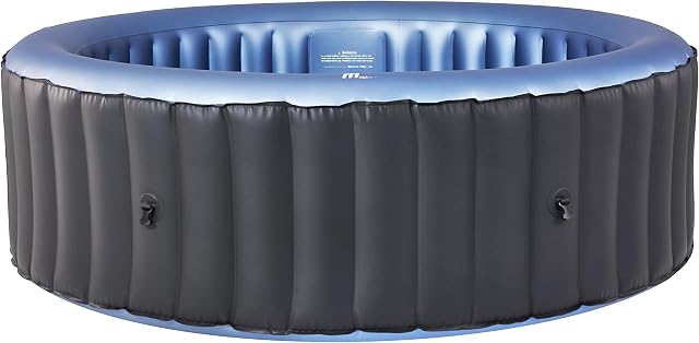 MSpa C-BE061 Bergen (2021 Model) 6 Person 4+2 Portable Round Hot Tub Bubble Spa Inflatable