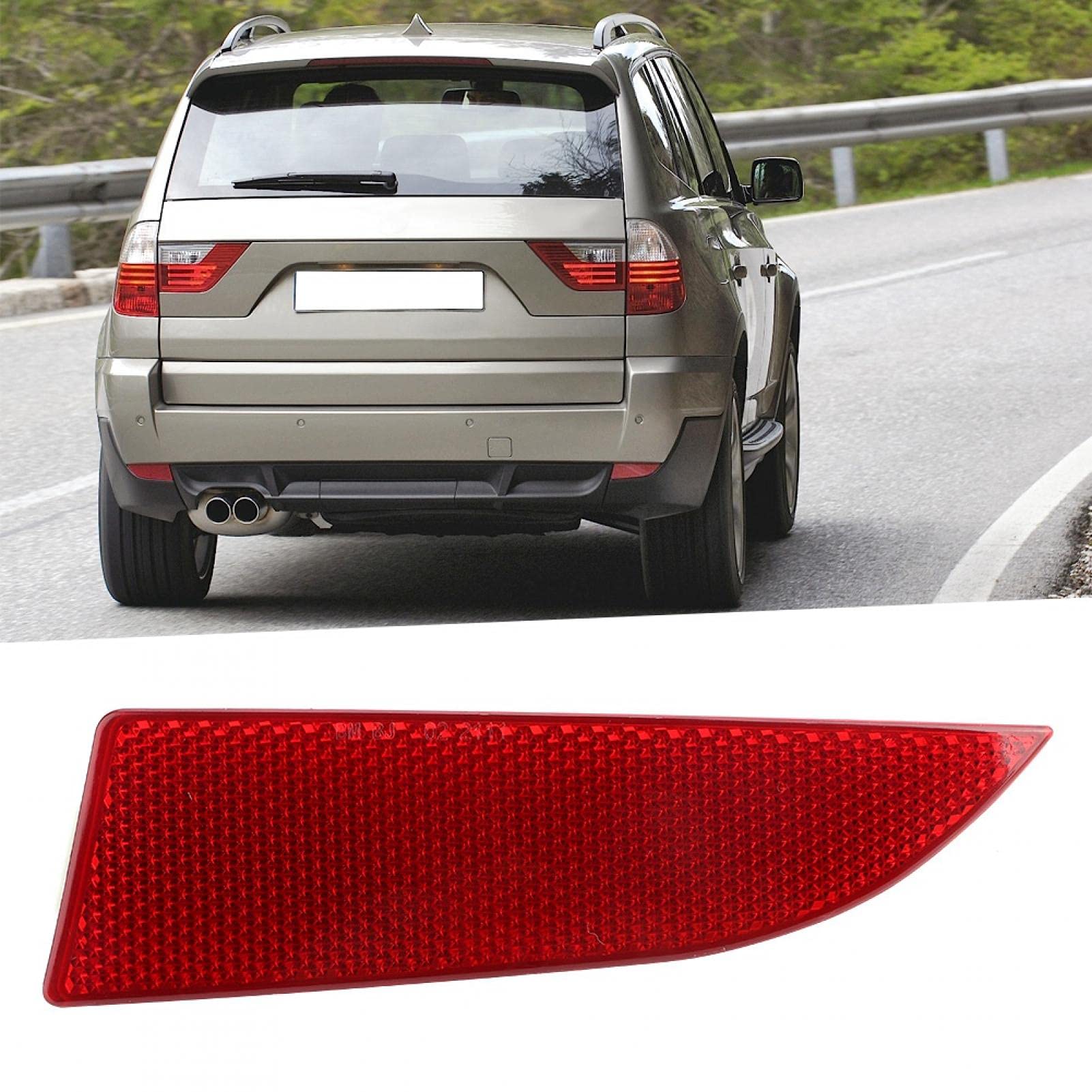 Rear Bumper Right Reflector Light Lens Bumper Reflector  