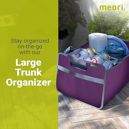 Miniatura 2 de meori, caja grande de almacenamiento plegable, Classic Collection, 8 galones, en color azul marino con lunares, para organizar y cargar hasta 65