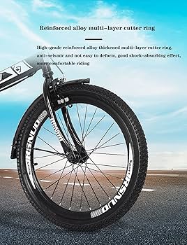 Amazon.co.jp: 20インチ折りたたみ自転車、滑り止め衝撃吸収