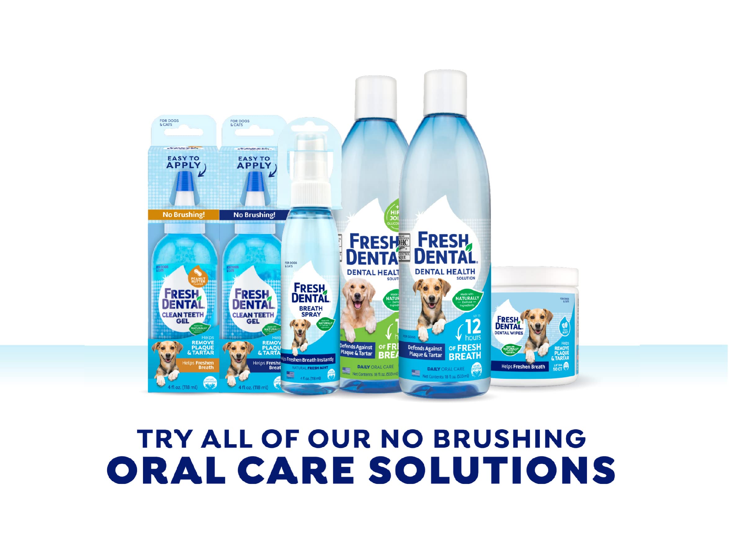Fresh Dental Dog Toothpaste for Teeth Cleaning, Dog Breath Freshener, Easy Plaque & Tartar Remover Gel, No Toothbrush Needed, Effortless Dental Care, Tasty Peanut Butter Flavored Toothpaste, 4oz. - image 5