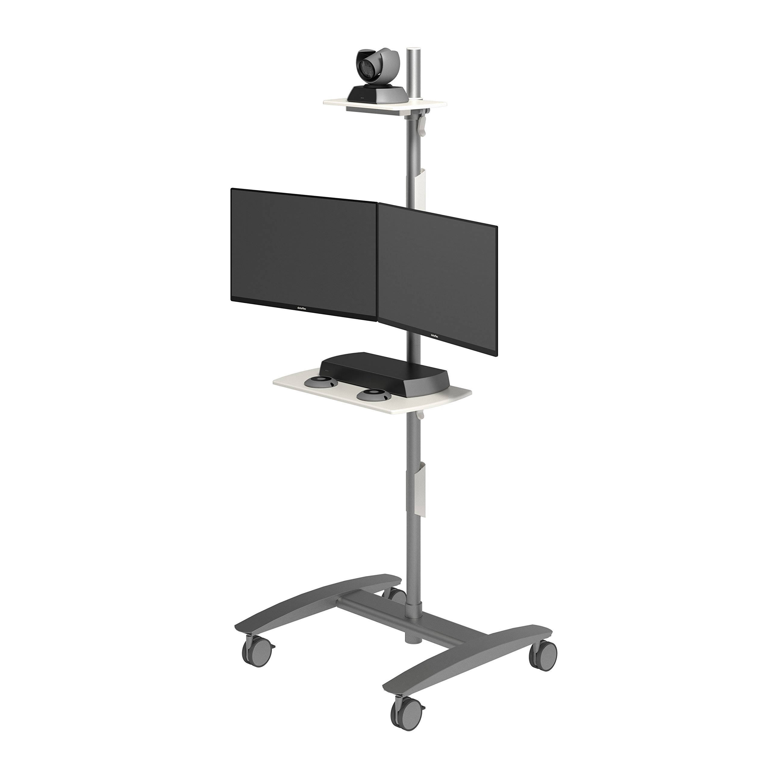 Dataflex 52.722 ViewMate Combo Konferenztrolley Silber