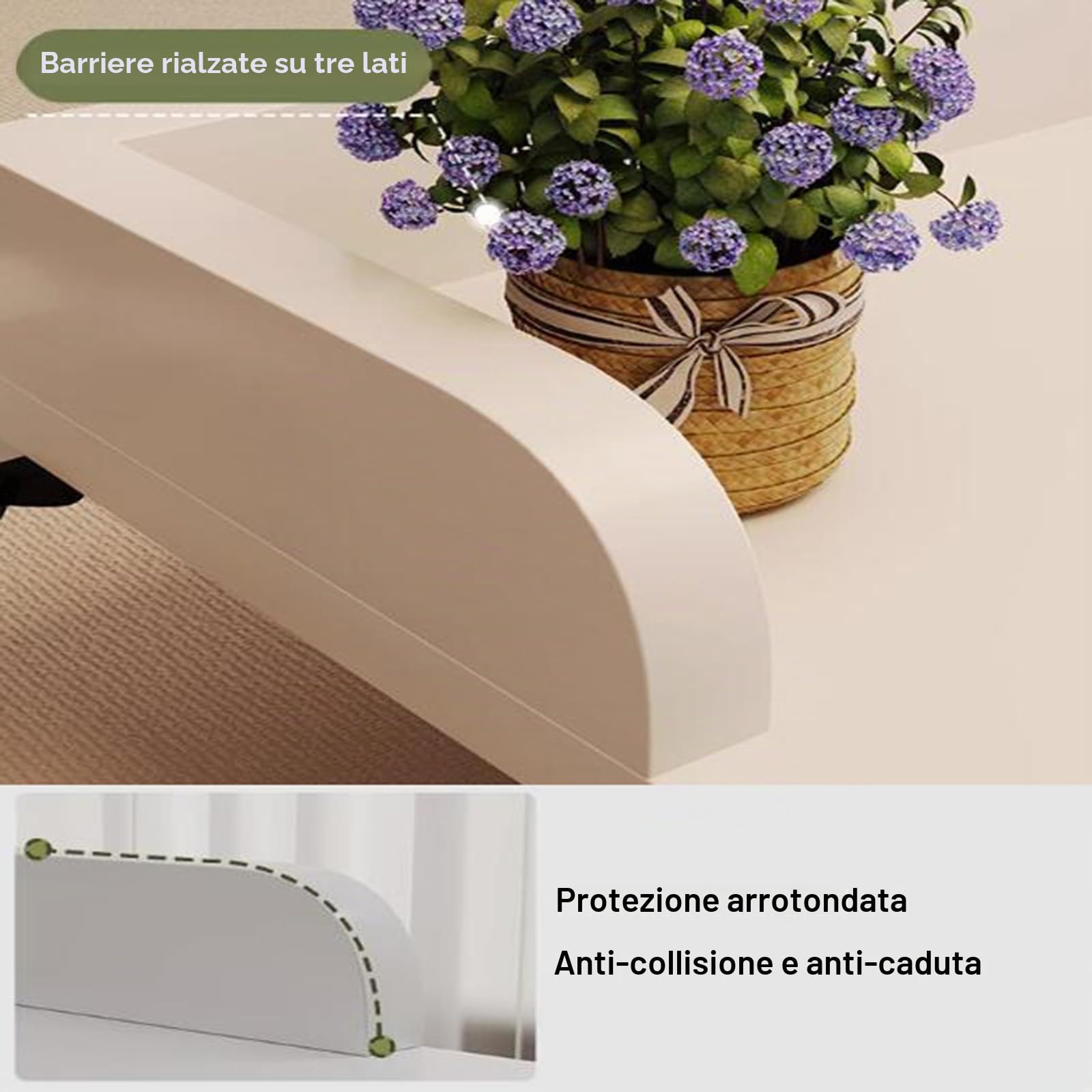 Scrivania sopra Il Letto, Scrivania per Laptop con Rotelle Tavolo sopra Il Letto Larghezza Regolabile 110-210cm E Regolabile in Altezza 65-95cm per la Lettura/Colazione(Color:Nero)