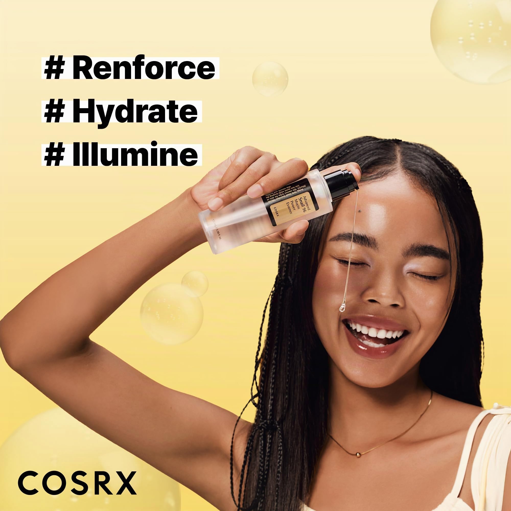 COSRX Snail Mucin Kit booster de peptides 96 % – Amazon Exclusive – Soin de la peau coréen, coffrets cadeaux, kits de soins de la peau pour femme, sérum avancé à la mucine d'escargot