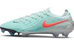 Phantom GX 2 Elite FG Low-Top Soccer Cleats (FJ2559-300, Mint/Off Noir/Atomic Red)