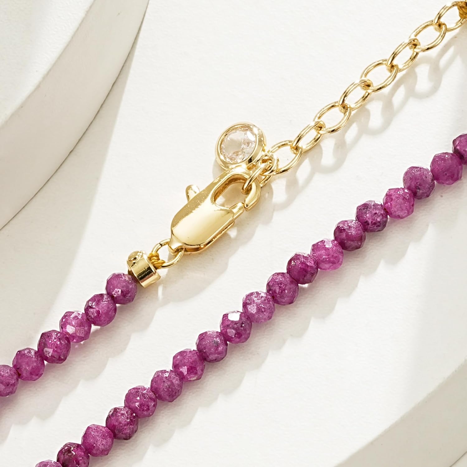 BENEIGE Bead Bracelet for Women, Layered Stone Mixed Bracelets 18K Gold Plated Dainty Handmade Link Bracelet Jewelry for Women,Party for Women - Image 5