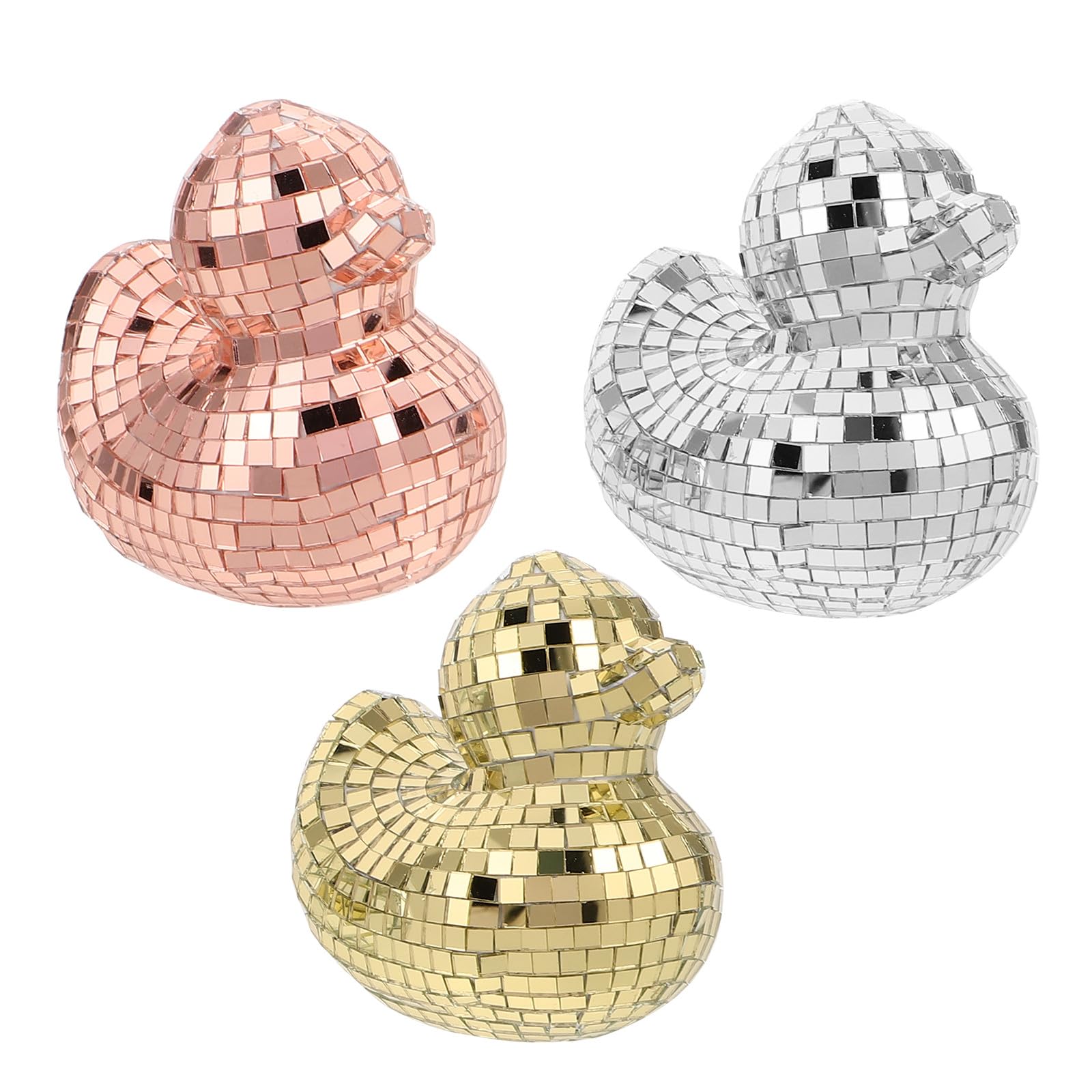 Miroir disco canard en verre pour illuminer votre décoration de table festive
