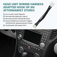 Vista 2 de NuIth Arnés de cable de instalación estéreo de 28 pines para Toyota Camry/Sienna/RAV4/Corolla/4Runner, añadir o retener cámara de marcha