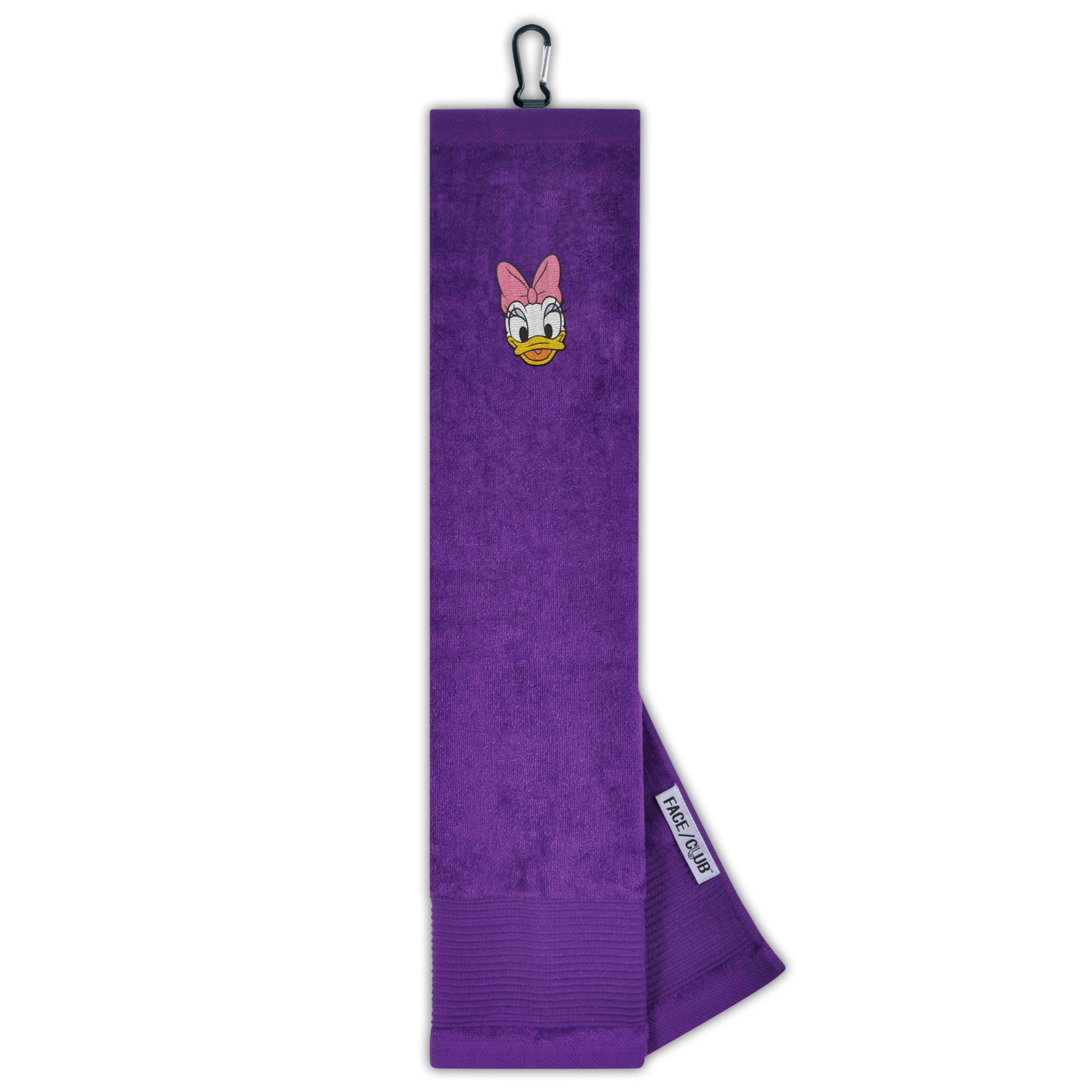 Team Effort LE Face/Club Tri-Fold Embroidered Towel Disney Daisy Duck