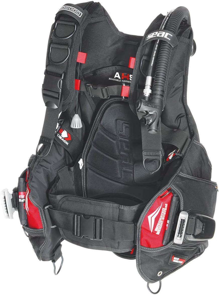 SEAC Pro 2000 BCD Buoyancy Compensator Black