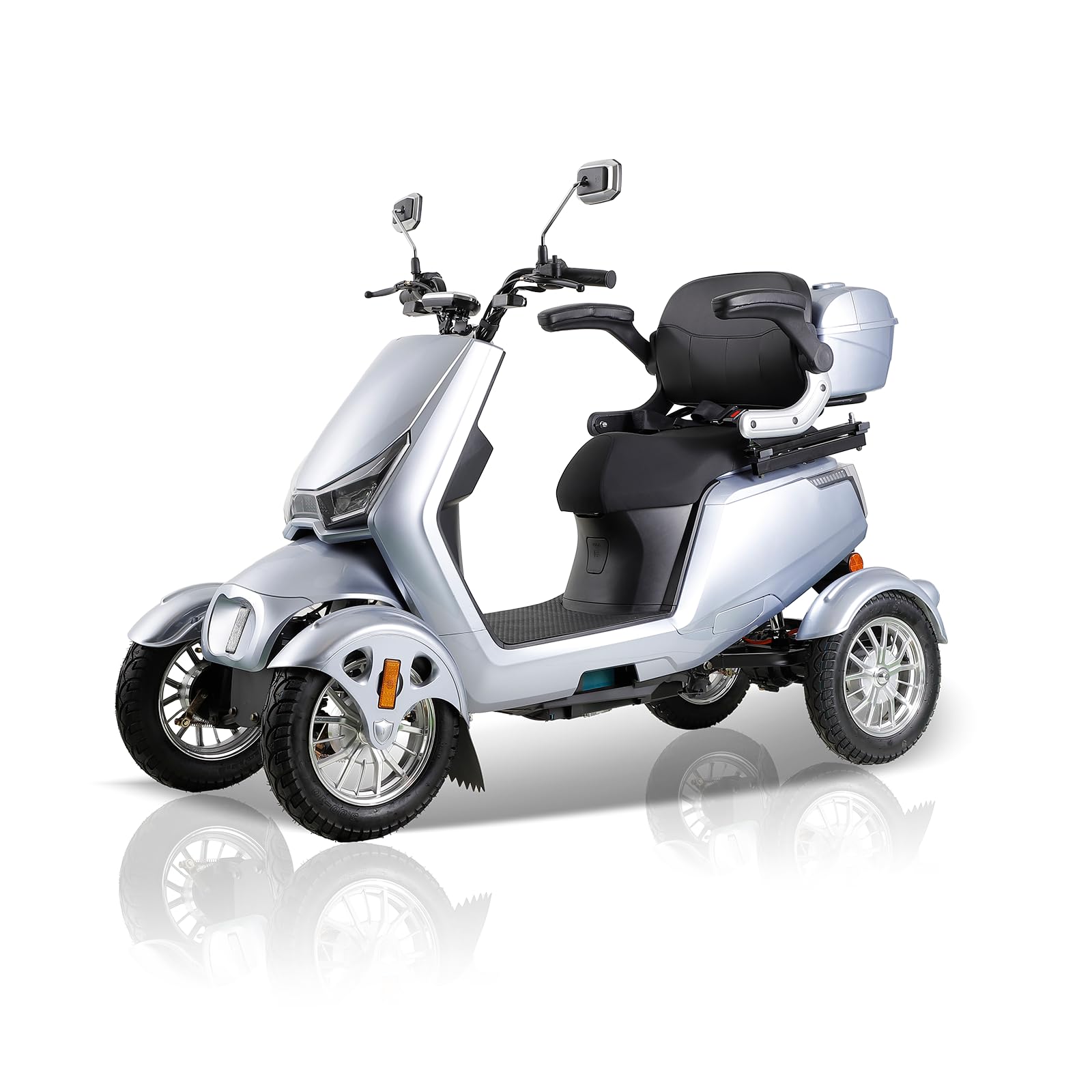 Mobility Scooters for Seniors Adults 400 Lb Weight Foldable All-Terrain 4-Wheel Heavy Duty Portable Scooter Disability Mobile Electric