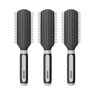 Conair Salon Results Detangling Hairbrush Set, 3-Pack Brushes for Men and Women, All Hair Types and Lengths with Nylon Bristles - Amazon product rated Grade A