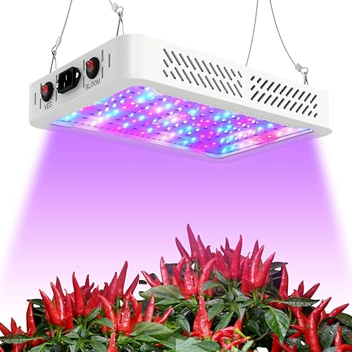 Luz LED de crecimiento de 1000 W para plantas de interior, lámpara de crecimiento de luz de plantas de espectro completo para plantas hidropónicas