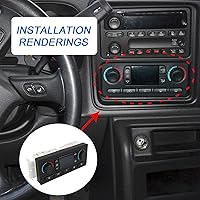 Vista 6 de Módulo de control de clima 599-211XD compatible con Chevy Silverado Trailblazer Suburban Avalanche, GMC Sierra Yukon Envoy, Cadillac Escalade