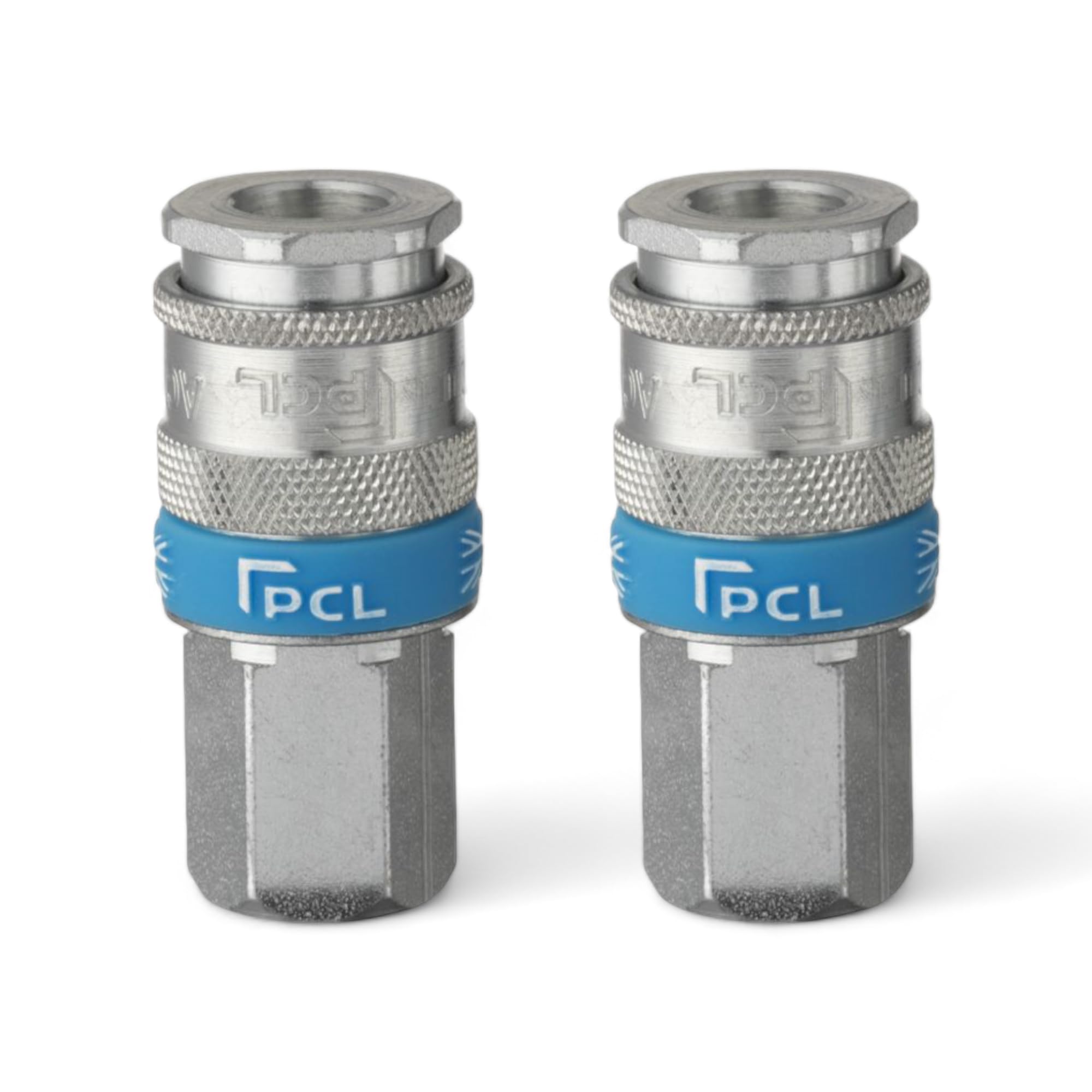 x2 Genuine PCL Air Line XF Euro Range Female Coupling 1/4 BSP Fitting Connector