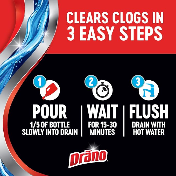 Drano Max Gel Removedor de Tapones 2 Pack 80 Oz miniatura 9
