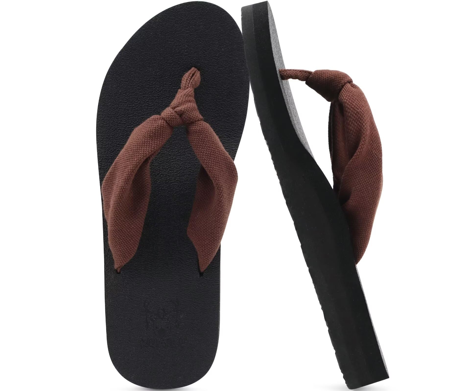 KuaiLu Flip Flops for Women with Arch Support Yoga Mat Comfortable Summer Beach Walking Thong Cushion Sandals Slip On Indoor Outdoor