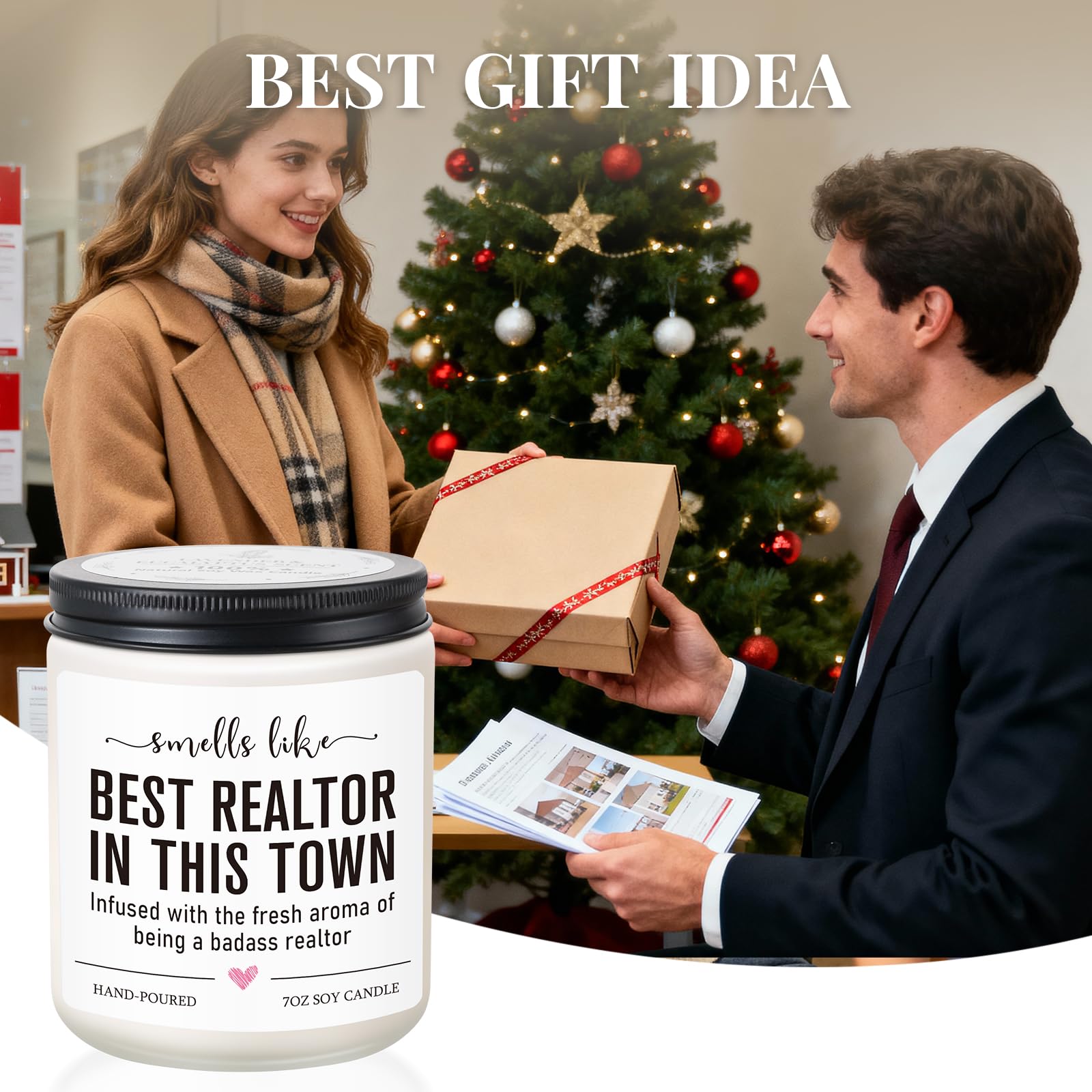 Funny Realtor Candle, Realtor Gifts for Women Men, Real Estate Agent Supplies, Closing Gift for Sellers, Funny Celebrate Reward Thank You Presents for Realtors, Salesperson, Broker, Realtor Supplies