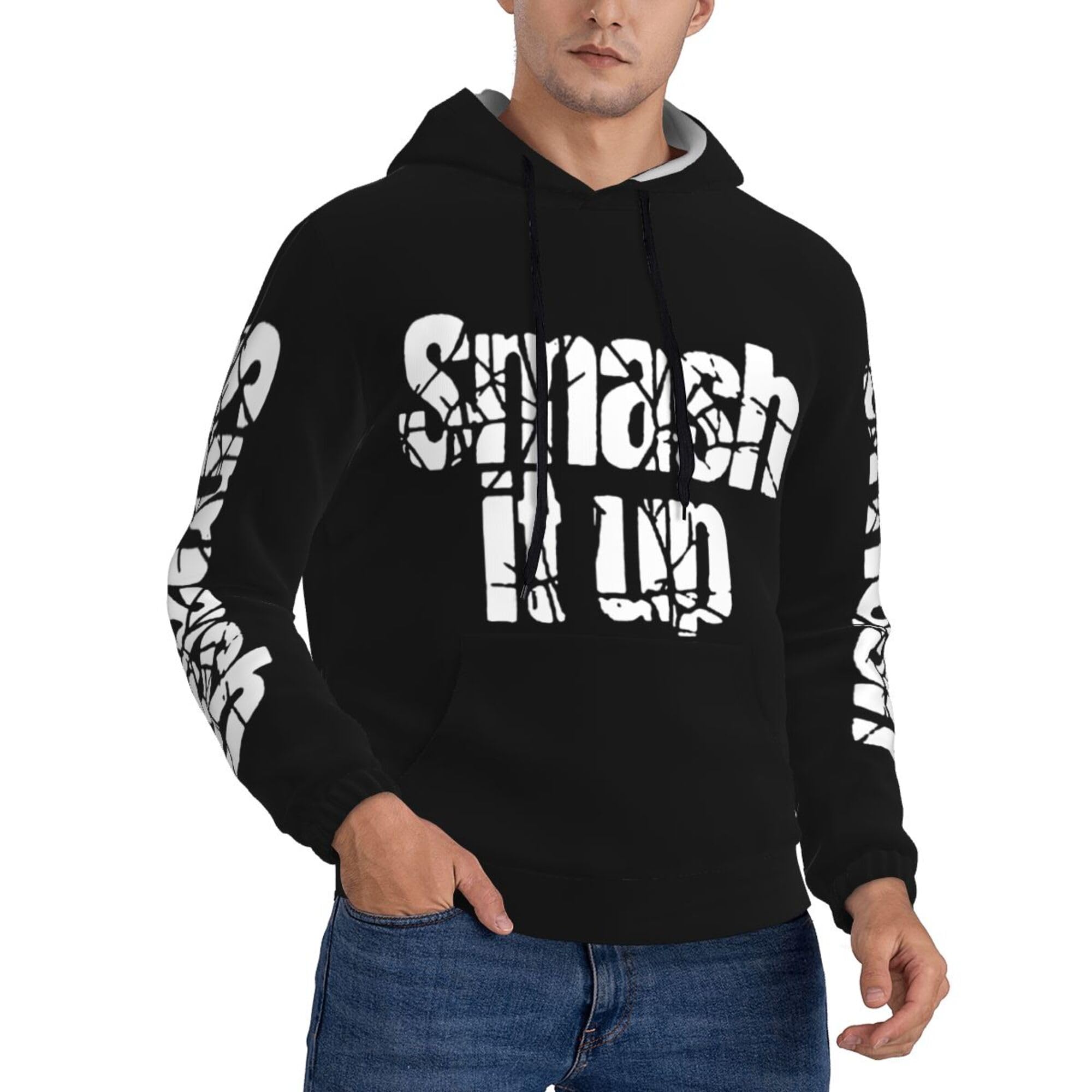 Lmlxyz Men's The Damned-7 The English Punk Đam*Ned Rock Band Hoodie Pullover Sweatshirts Long Sleeve Hoody Drawstring Casual Tops With Pockets，Xx-Large