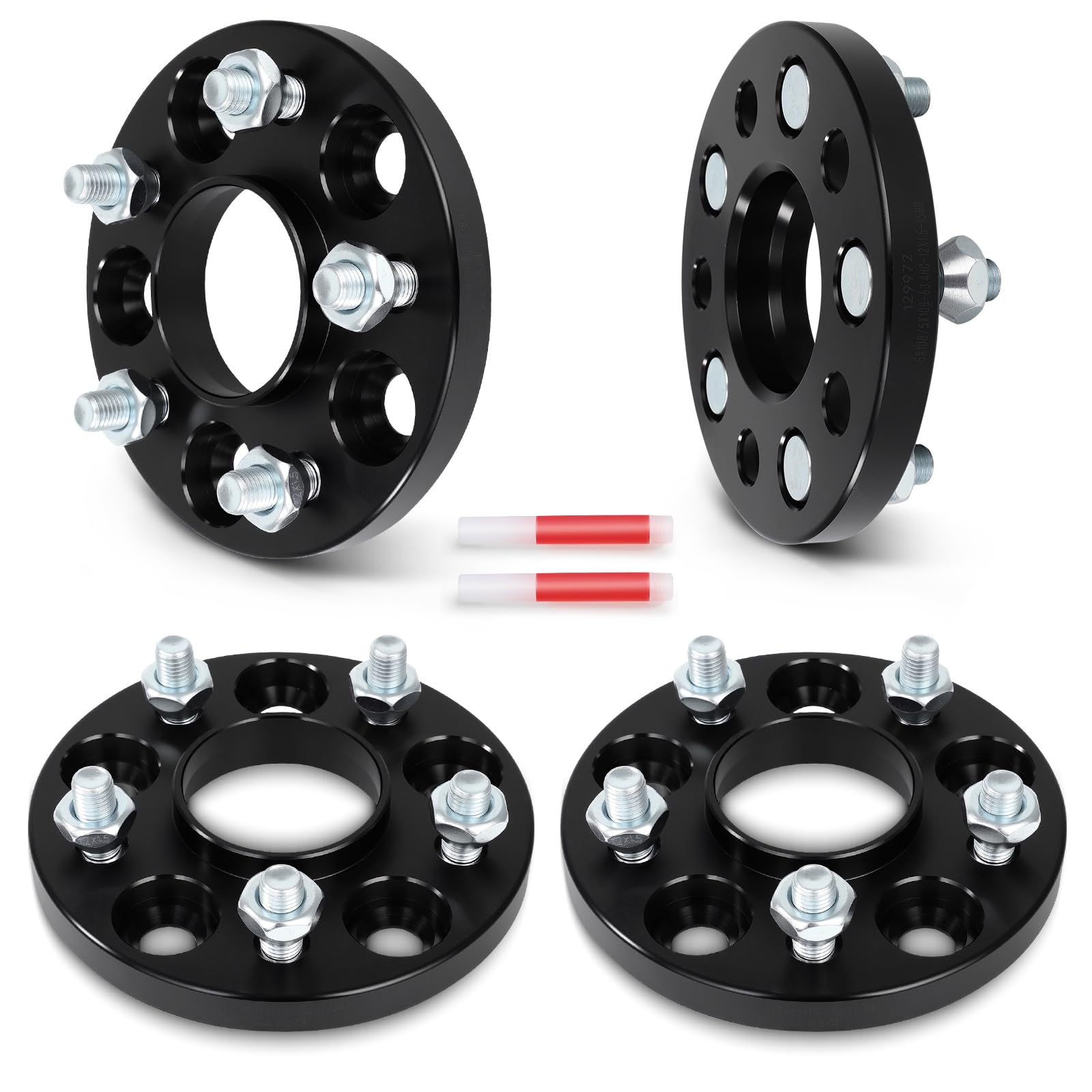 SCITOO 4Pcs 5x108 Wheel Spacers 15mm Bore 63.4mm Studs 12x1.5 Fit for Volvo