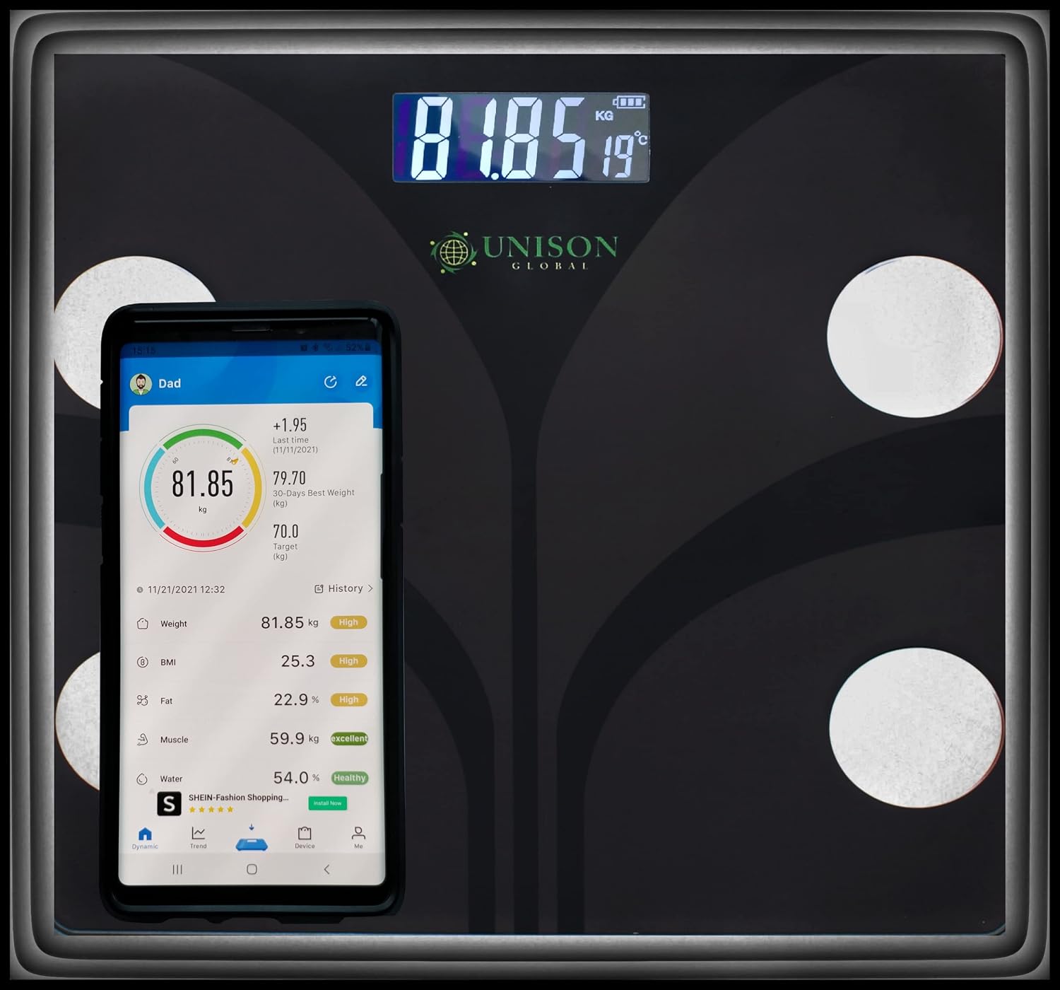 Smart Kitchen Scales, Smart Scales, Bluetooth scales, Body composition