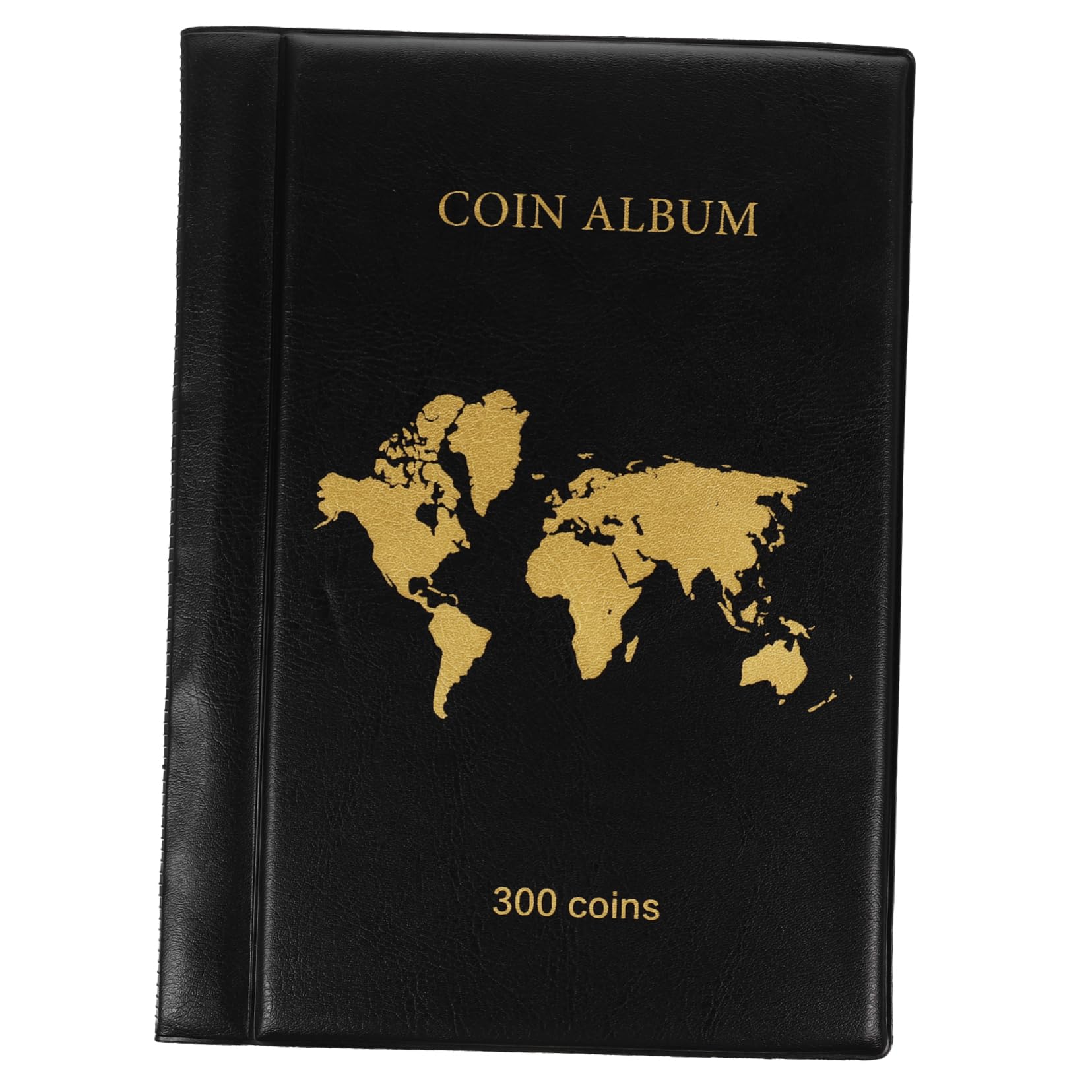 BESPORTBLE Álbum de Colección de Monedas 300 Bolsillos PU PVC