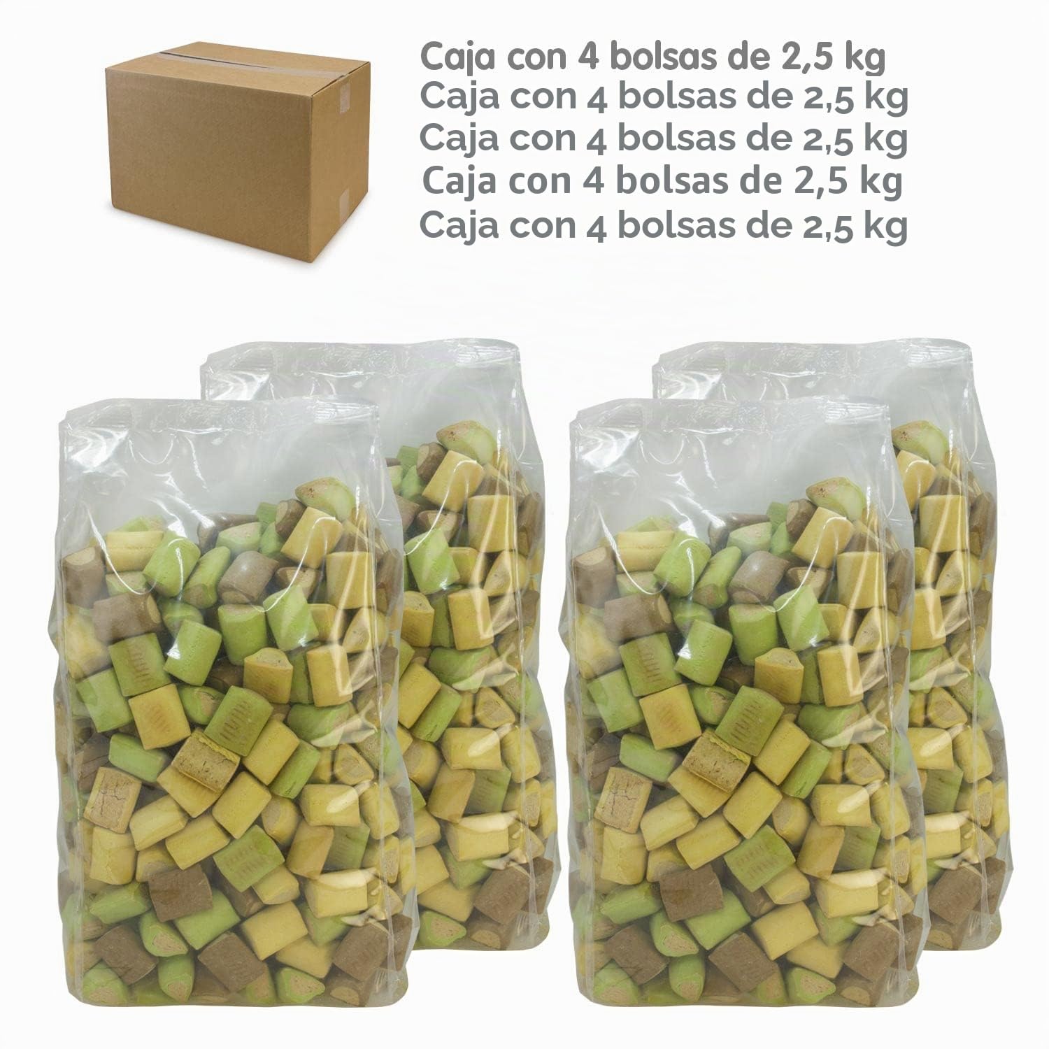 Arquivet, Biscuits, Galletas para perros, Bombón mix, 10 kg