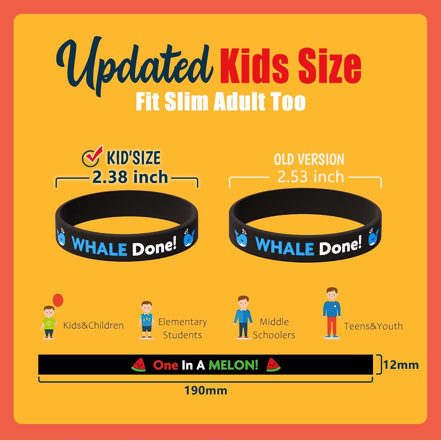 Students Rubber Bracelets Bulk wtih Motivational Quote Inspirational Sayings Positive Affirmation Wristbands for Kids Elementary School Classroom Prizes Rewards Incentives Gifts for Students
