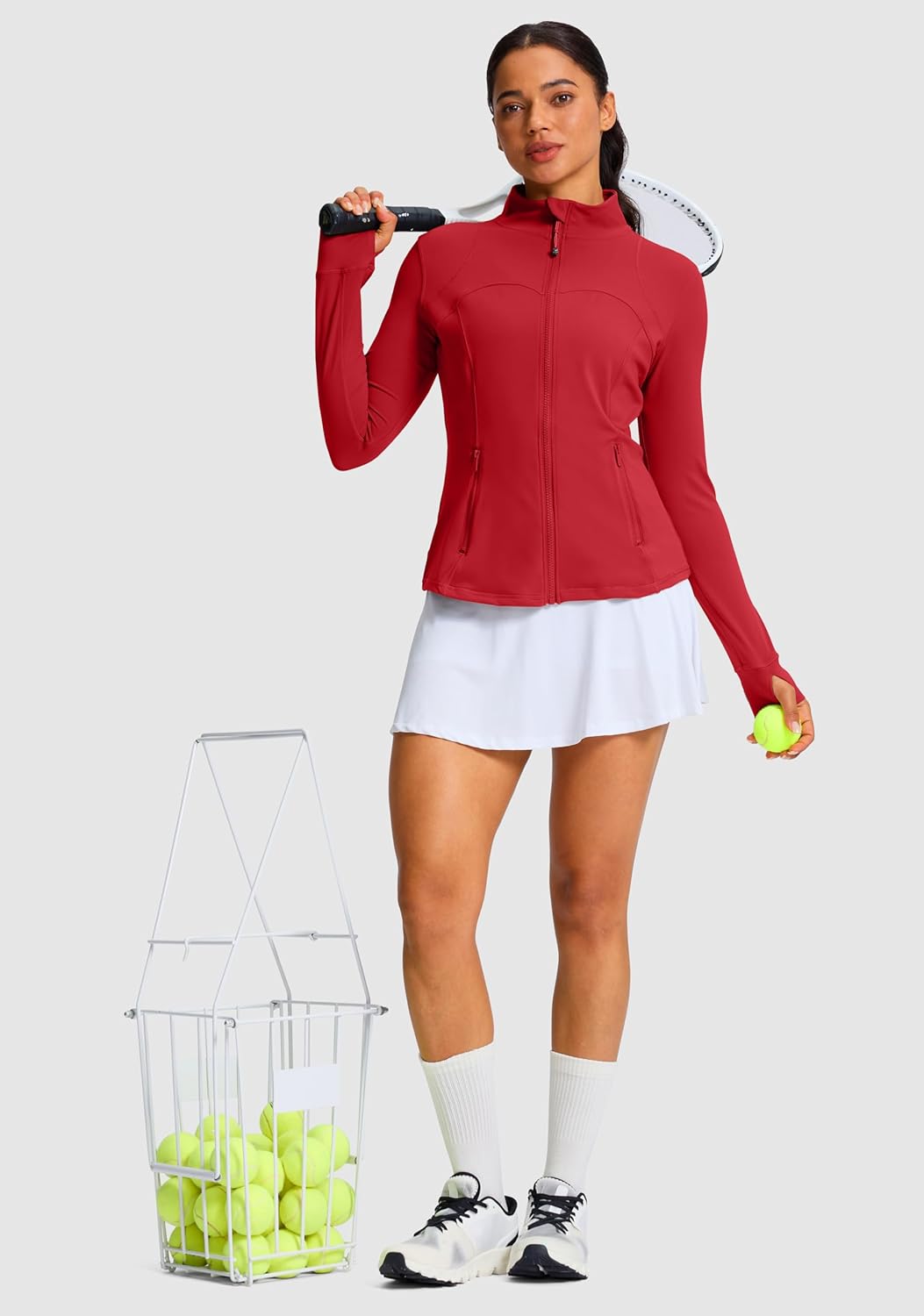 G Gradual Workout Jackets for Woman Hip-Length Slim Fit Zip Up 4 Pockets Athletic Jacket Spring Gym Running Clothes - Image 5