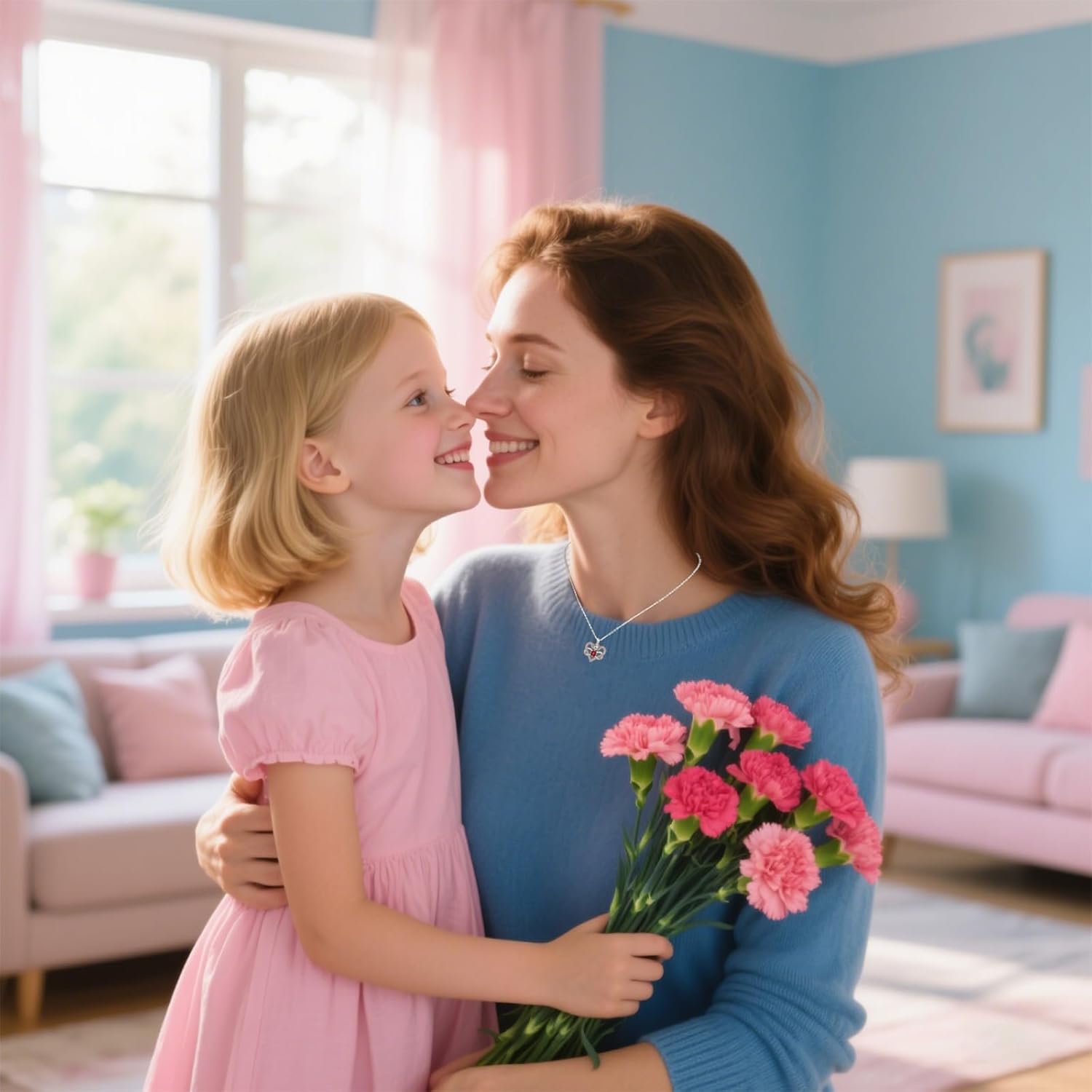 Heart Pendant Necklace Gifts for Mama Daughter Granddaughter Girlfriend Best Friend Women Graduation Birthday Valentines Day - Image 7