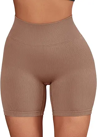 SUUKSESS Women Ribbed Seamless Leggings High Waisted Workout Gym Yoga Pants